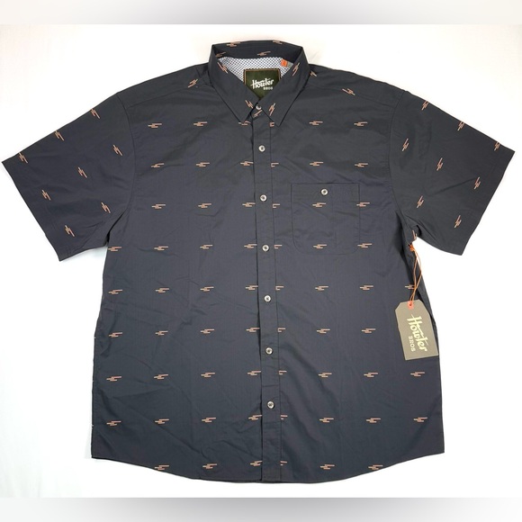 NWT HOWLER BROTHERS Mens Airwave Short Sleeve Short L Telegram Dobby Stretch NEW - Picture 3 of 16